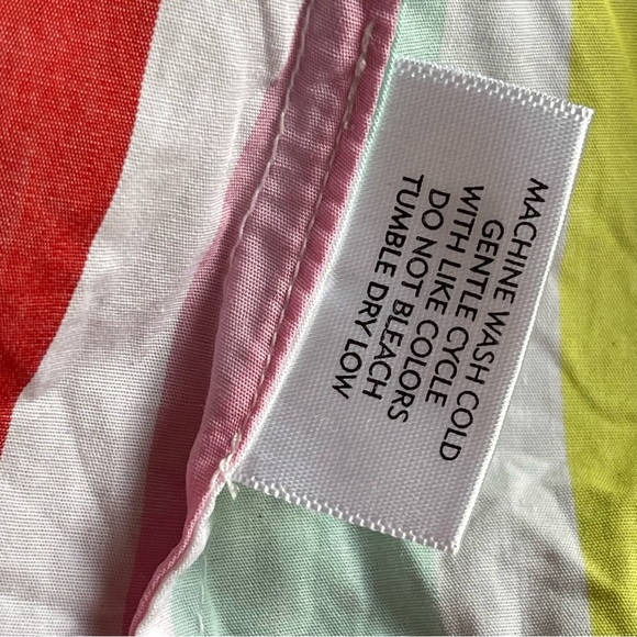 Atlantic Pacific Lake Bell Robe Sz XXL In Rainbow Stripe - Picture 9 of 10